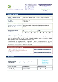 1. Survey Summary 2. Surveyors