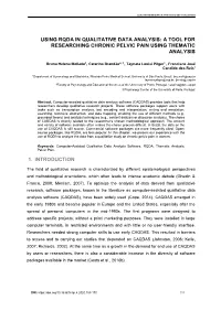 A Tool for Researching Chronic Pelvic Pain Using Thematic Analysis