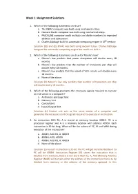 Assignment Solutions