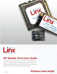 Linx RF Module Overview Guide