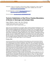 Tectonic Subdivision of the Prince Charles Mountains: a Review of Geologic and Isotopic Data