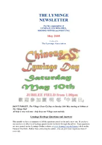 The Lyminge Newsletter