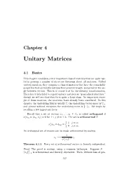 Unitary Matrices