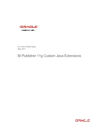 BI Publisher 11G Custom Java Extensions (PDF)