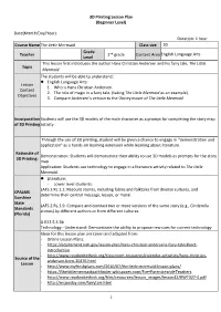 Open Class Lesson Plan
