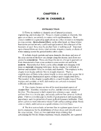 Chapter 4 Flow in Channels