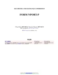 IVY FUNDS Form NPORT-P Filed 2021-08-24