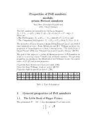 Properties of Pell Numbers Modulo Prime Fermat Numbers 1 General