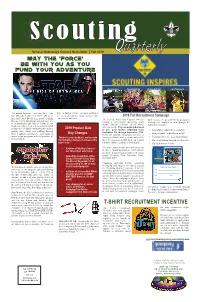 Quarterly Is the Official Newsletter of Seneca Waterways Council, Boy Scouts of America