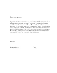 Steve Fogleman Thesis