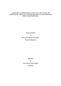 Assessment of Biodiversity Loss Along the Flood and Landslide-Hit Areas of Attappady Region, Palakkad District, Using Geoinformatics