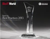 Best Practices 2013 Compendium from the Bio Lit World Best Practices Awards Program 2013
