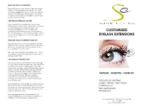 Customized Eyelash Extensions