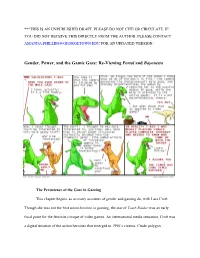 Gender, Power, and the Gamic Gaze: Re-Viewing Portal and Bayonetta