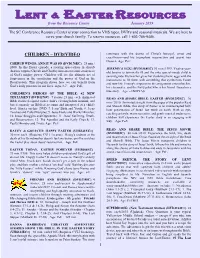 Lent & Easter Resources