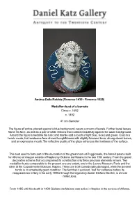 Medallion Bust of a Laureate Circa: C