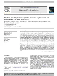 Structural Modeling Based on Sequential Restoration of Gravitational Salt Deformation in the Santos Basin (Brazil)