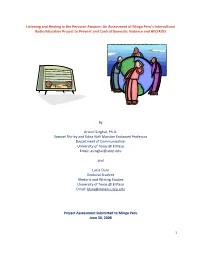 An Assessment of Minga Peru's Intercultural Radio Educative Project