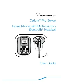 Calistopro User Guide