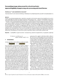 Legibility Enhancement of Papyri Using Color Processing and Visual