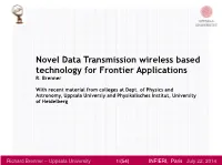Novel Data Transmission Wireless Based Technology for Frontier Applications R