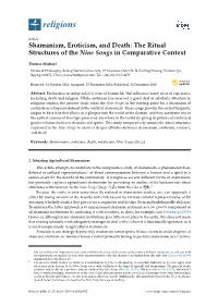 Shamanism, Eroticism, and Death: the Ritual Structures of the Nine Songs in Comparative Context