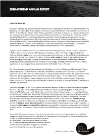 2018 Academy Annual Report