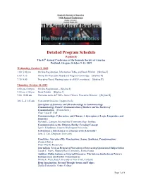44Th SSA Detailed Program Schedule (Updated)