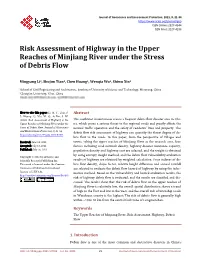 Risk Assessment of Highway in the Upper Reaches of Minjiang River Under the Stress of Debris Flow
