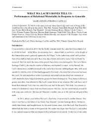 WHAT MA LACH's BONES TELL US: Performances of Relational