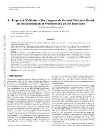 An Empirical 3D Model of the Large-Scale Coronal Structure