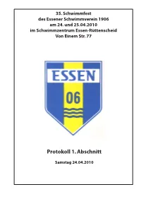 Protokoll 1. Abschnitt
