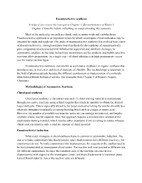 Stereochemistry of Bruice's Organic Chemistry Before Embarking on Comprehending This Summary