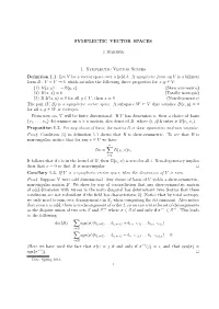 SYMPLECTIC VECTOR SPACES 1. Symplectic Vector