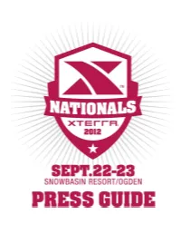 2012 XTERRA Nationals Guide ROUGH:2007 XTERRA Saipan