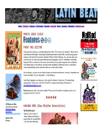 Lbmo.Com, Call (310) 516-6767 Or Request Advertising Information at Sales@Latinbeatmagazine.Com