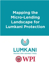 Mapping the Micro-Lending Landscape for Lumkani Protection