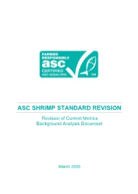 Asc Shrimp Standard Revision