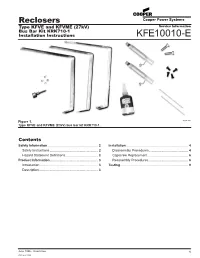 KFVE and KFVME (27 Kv) Bus Bar Kit KRK710-1 Installation Instructions