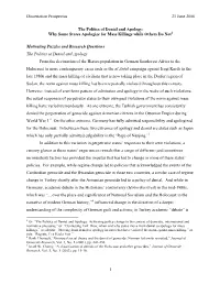 Dissertation Prospectus 21 June 2006 The