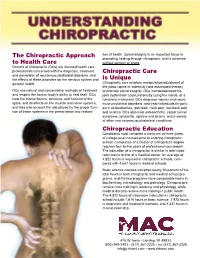 Learn More About Chiropractic