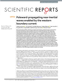 Poleward-Propagating Near-Inertial Waves Enabled by the Western