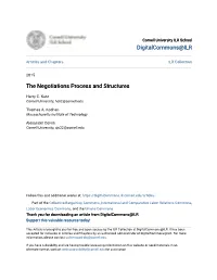 The Negotiations Process and Structures