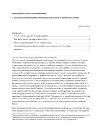 Contents a Fresh Outlook on Gestalt Theory (Is Needed)