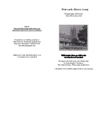 Programme of Events to May 2020 In