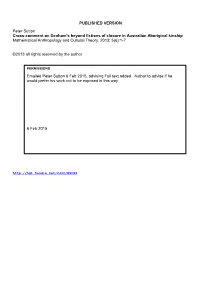 PUBLISHED VERSION Peter Sutton Cross-Comment on Denham's