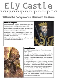 William the Conqueror Vs. Hereward the Wake