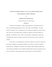 A Study of Purpose, Result, and Causal Hypotaxis in Early