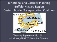 Binational and Corridor Planning Buffalo – Niagara Region