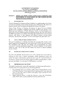 Hiring of Short Term Consultancy Services for Monitoring & Evaluation of the Water Sector Projects in Baluchistan